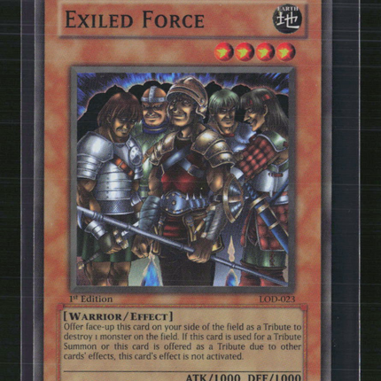 Yu-Gi-Oh! Exiled Force Legacy of Darkness Super Rare • LOD-023 1st Edition