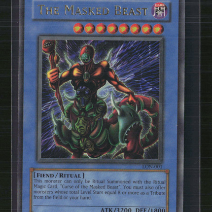 Yu-Gi-Oh! The Masked Beast Labyrinth of Nightmare Ultra Rare • LON-001 Unlimited