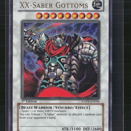 Yu-Gi-Oh! XX-Saber Gottoms Ancient Prophecy Ultra Rare • ANPR-EN044 1st Edition