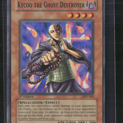 Yu-Gi-Oh! Kycoo the Ghost Destroyer Labyrinth of Nightmare SR LON-062 1st Ed