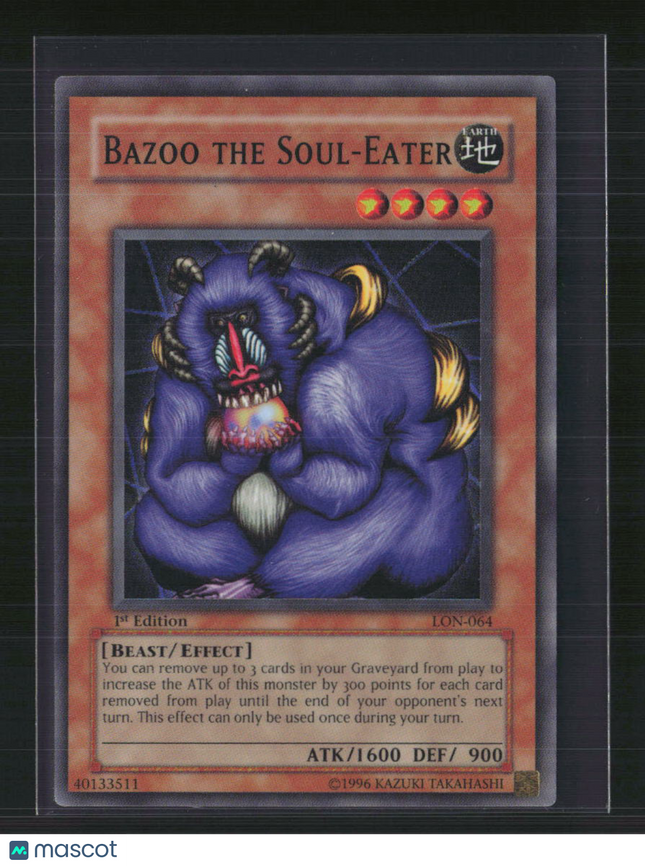 Yu-Gi-Oh! Bazoo the Soul-Eater Labyrinth of Nightmare SR LON-064 1st Edition
