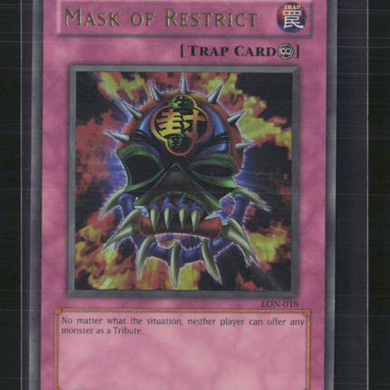 Yu-Gi-Oh! Mask of Restrict Labyrinth of Nightmare Ultra Rare • LON-018 Unlimited