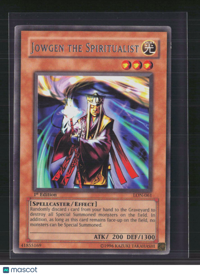 Yu-Gi-Oh! Jowgen the Spiritualist Labyrinth of Nightmare LON-061 1st Edition