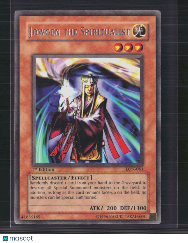 Yu-Gi-Oh! Jowgen the Spiritualist Labyrinth of Nightmare LON-061 1st Edition