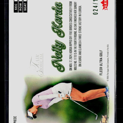 2026 Fleer Ultra Golf Flair Showcase Legacy Collection Nelly Korda #40 024/199