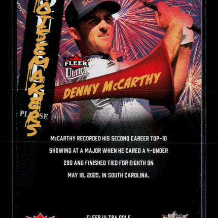 2026 Fleer Ultra Golf Noise Makers Denny McCarthy #NM-4