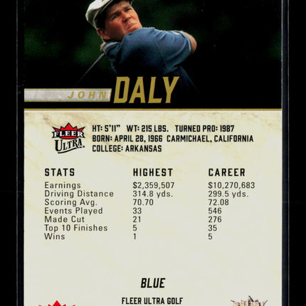 2026 Fleer Ultra Golf John Daly #30 Blue