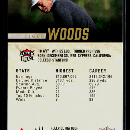 2026 Fleer Ultra Golf Tiger Woods #35