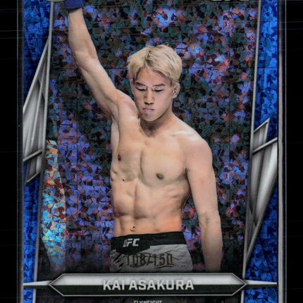 2026 Topps Chrome UFC Kai Asakura #26 Blue Shimmer Refractor 108/150