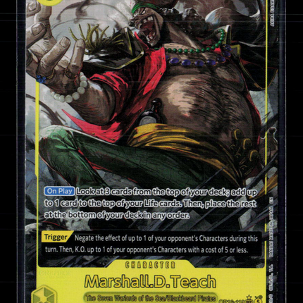 One Piece Marshall.D.Teach (119) (Alternate Art) The Time of Battle SEC OP16-119