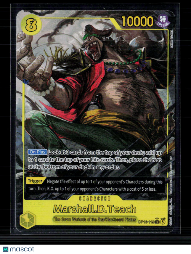 One Piece Marshall.D.Teach (119) (Alternate Art) The Time of Battle SEC OP16-119