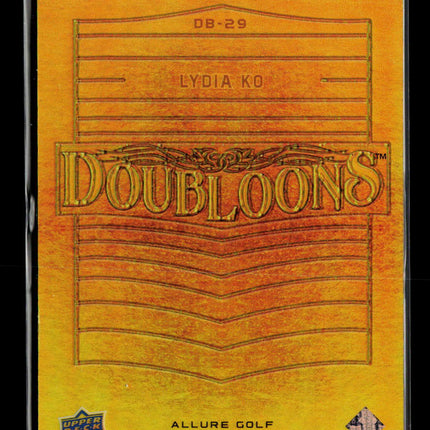 2022 Upper Deck Allure Doubloons Lydia Ko #DB-29