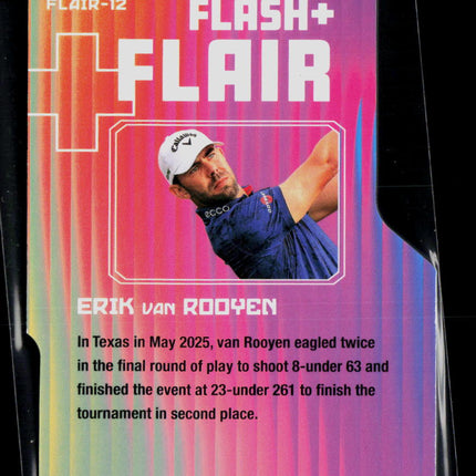 2026 Fleer Ultra Golf Flash + Flair Erik van Rooyen #FLAIR-12