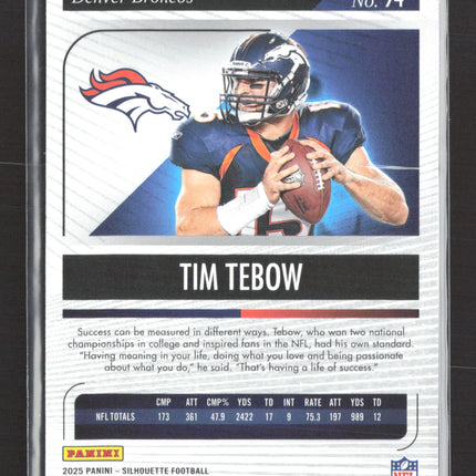2026 Panini Silhouette Football Tim Tebow #94 02/17