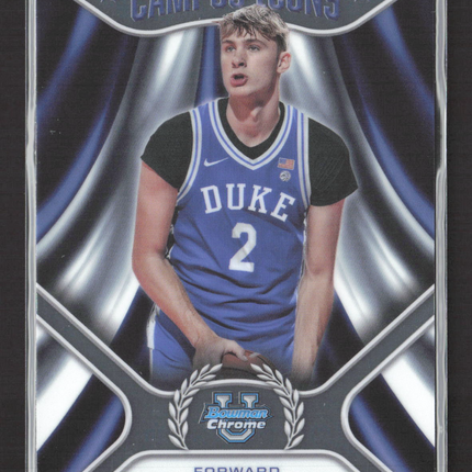 2025 Bowman Chrome University Campus Icons Cooper Flagg #CI-1 Base