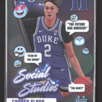2025 Bowman Chrome University Social Studies Cooper Flagg #SS-1