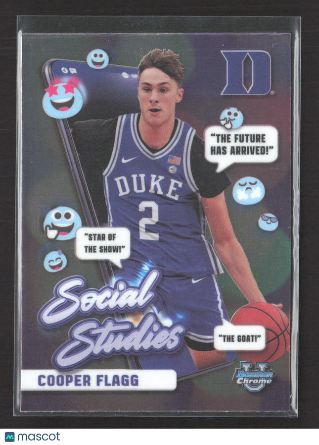 2025 Bowman Chrome University Social Studies Cooper Flagg #SS-1