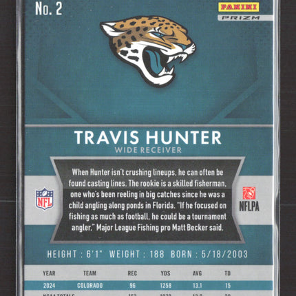 2025 Panini Prizm Travis Hunter #2 RC Flashback