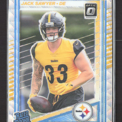 2025 Panini Donruss Optic Prizm Jack Sawyer #220 201/300 Wave