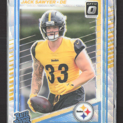 2025 Panini Donruss Optic Prizm Jack Sawyer #220 133/300 Wave