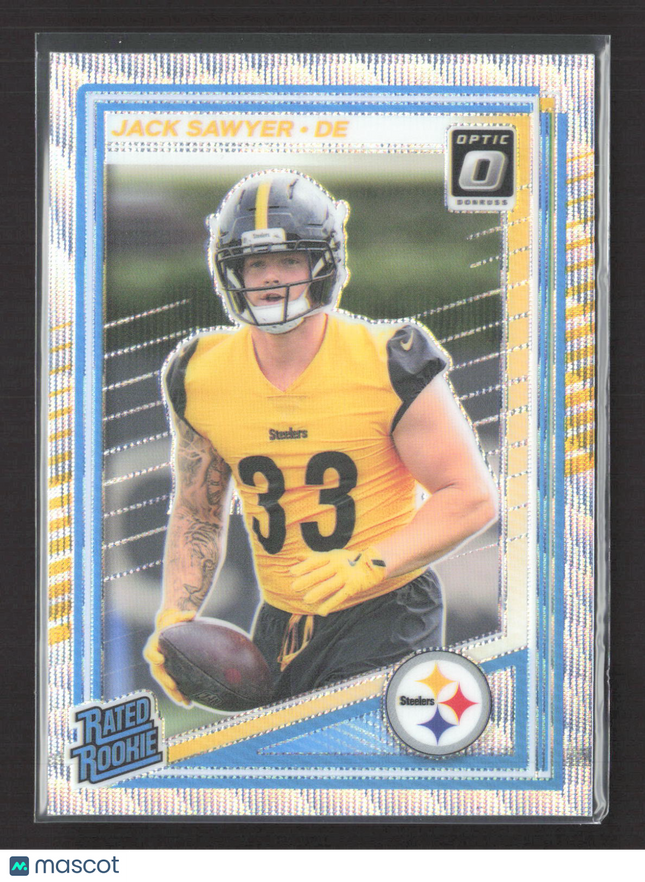 2025 Panini Donruss Optic Football Jack Sawyer #220 Prizm 029/300 Wave