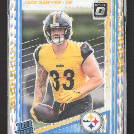 2025 Panini Donruss Optic Jack Sawyer #220 Prizm 094/300 Wave