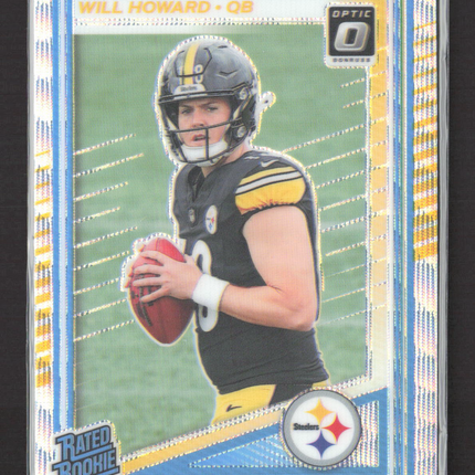 2025 Panini Donruss Optic Football Will Howard #233 Prizm 144/300 Wave