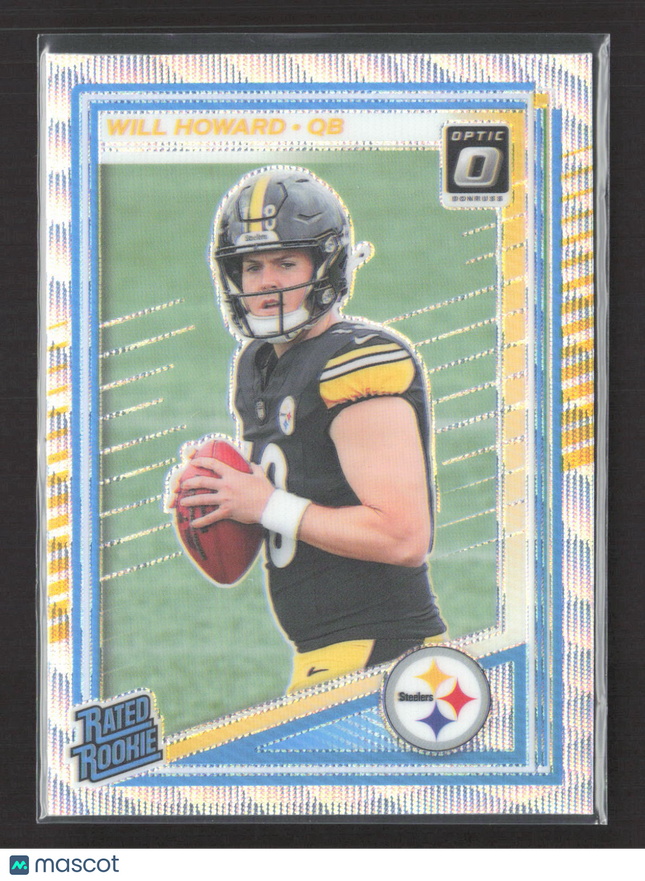 2025 Panini Donruss Optic Football Will Howard #233 Prizm 144/300 Wave