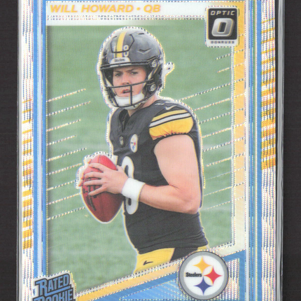 2025 Panini Donruss Optic Football Will Howard #233 Prizm 219/300 Wave