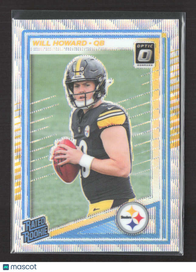 2025 Panini Donruss Optic Football Will Howard #233 Prizm 219/300 Wave
