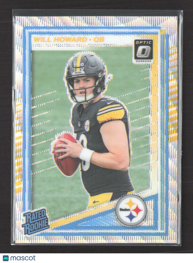 2025 Panini Donruss Optic Prizm Will Howard #233 116/300 Wave