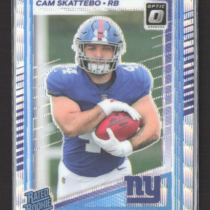 2025 Panini Donruss Optic Prizm Cam Skattebo #228 045/300 Wave