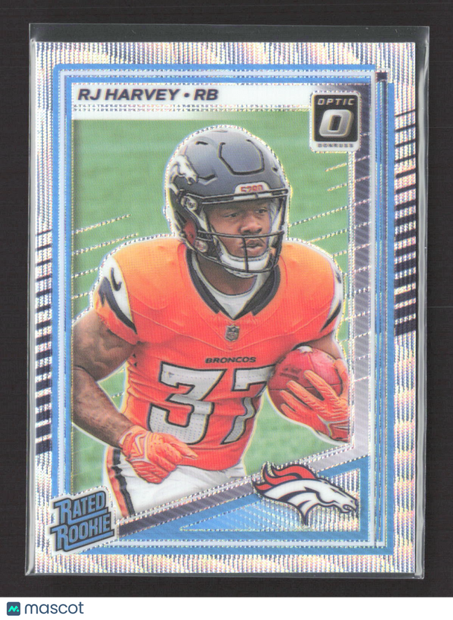 2025 Panini Donruss Optic Prizm RJ Harvey #208 196/300 Wave