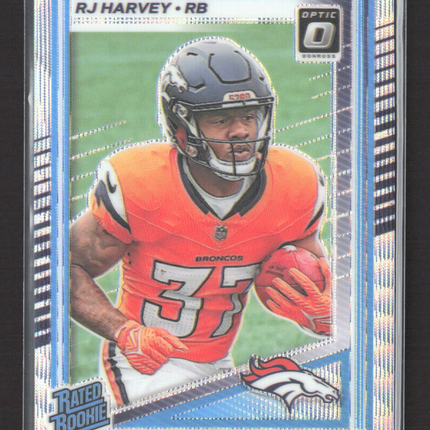 2025 Panini Donruss Optic Prizm RJ Harvey #208 169/300 Wave