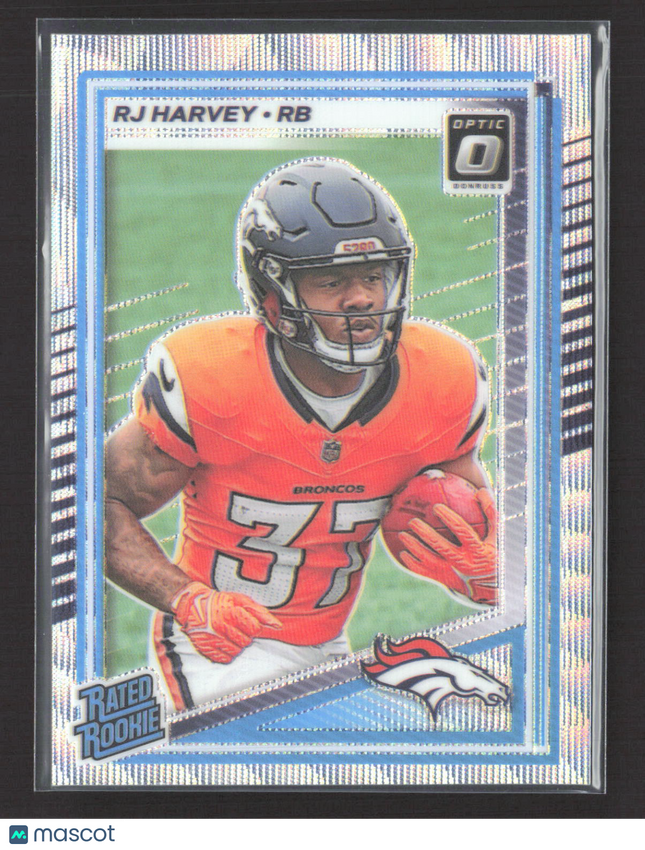 2025 Panini Donruss Optic Prizm RJ Harvey #208 169/300 Wave