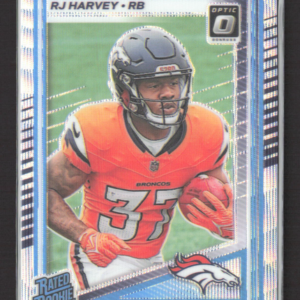 2025 Panini Donruss Optic Prizm RJ Harvey #208 075/300 Wave