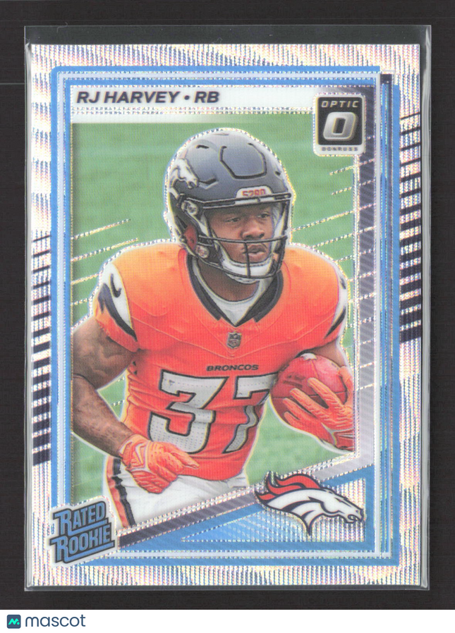 2025 Panini Donruss Optic Prizm RJ Harvey #208 075/300 Wave