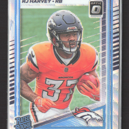 2025 Panini Donruss Optic Prizm RJ Harvey #208 137/300 Wave