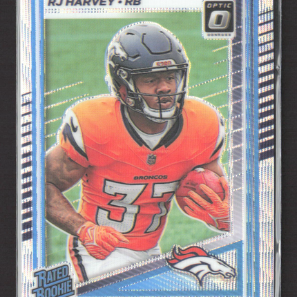 2025 Panini Donruss Optic Prizm RJ Harvey #208 132/300 Wave