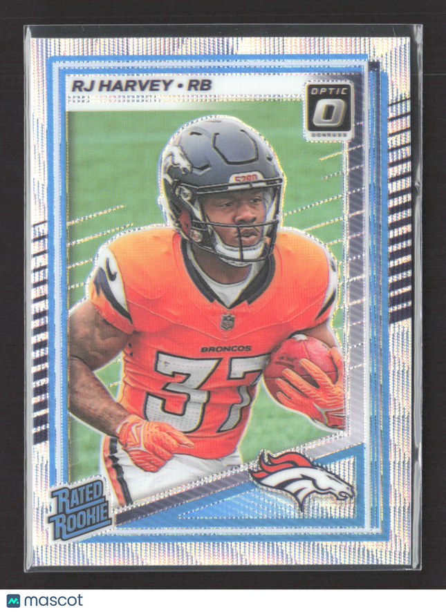 2025 Panini Donruss Optic Prizm RJ Harvey #208 132/300 Wave