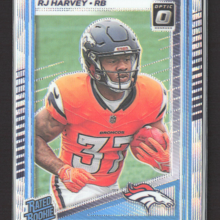 2025 Panini Donruss Optic Prizm RJ Harvey #208 270/300 Wave