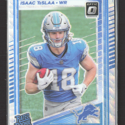 2025 Panini Donruss Optic Isaac TeSlaa #219 Prizm 141/300 Wave