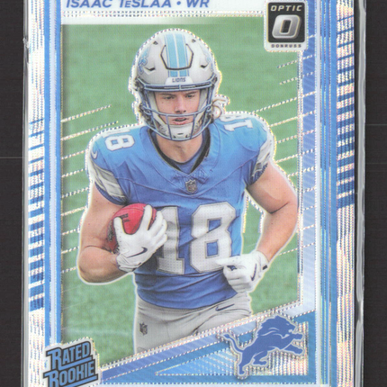 2025 Panini Donruss Optic Prizm Isaac TeSlaa #219 116/300 Wave