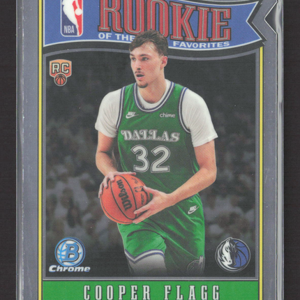 2025 Topps Bowman Chrome Rookie of the Year Favorites Cooper Flagg #RY-1 RC