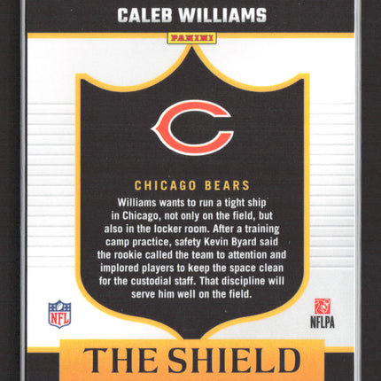 2024 Panini Zenith Football Prizm The Shield Caleb Williams #1 RC Holo