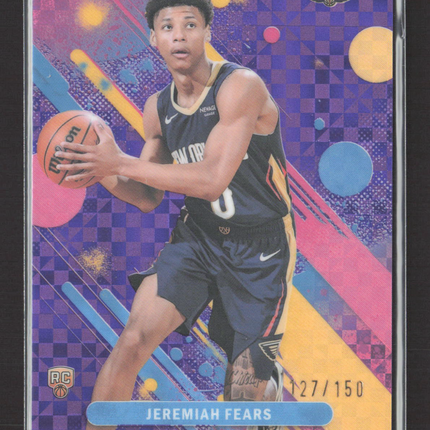 2026 Topps Finest Jeremiah Fears #7 Purple 127/150 RC