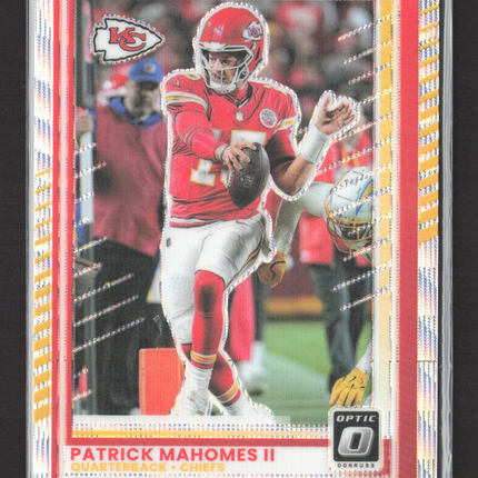 2025 Panini Donruss Optic Prizm Patrick Mahomes II #40 189/300 Wave