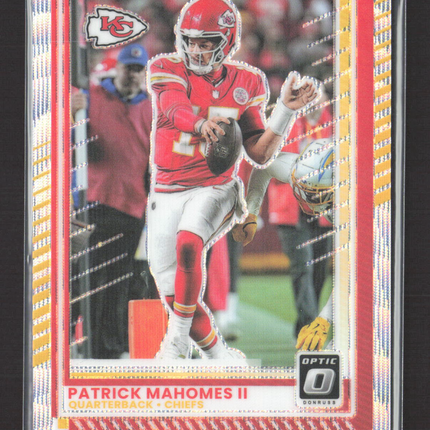 2025 Panini Donruss Optic Prizm Patrick Mahomes II #40 017/300 Wave