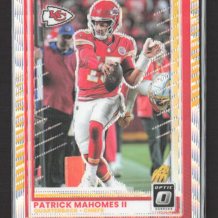 2025 Panini Donruss Optic Prizm Patrick Mahomes II #40 120/300 Wave