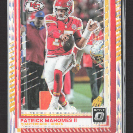 2025 Panini Donruss Optic Prizm Patrick Mahomes II #40 130/300 Wave